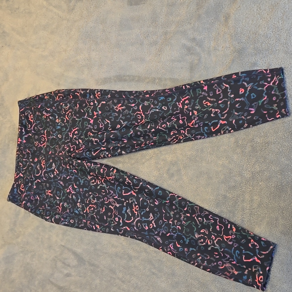 Title Nine Multicolor Patterned Workout Leggings Size M